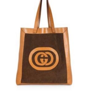 Gucci Ophidia Suede Large Tote In Brown NWOT